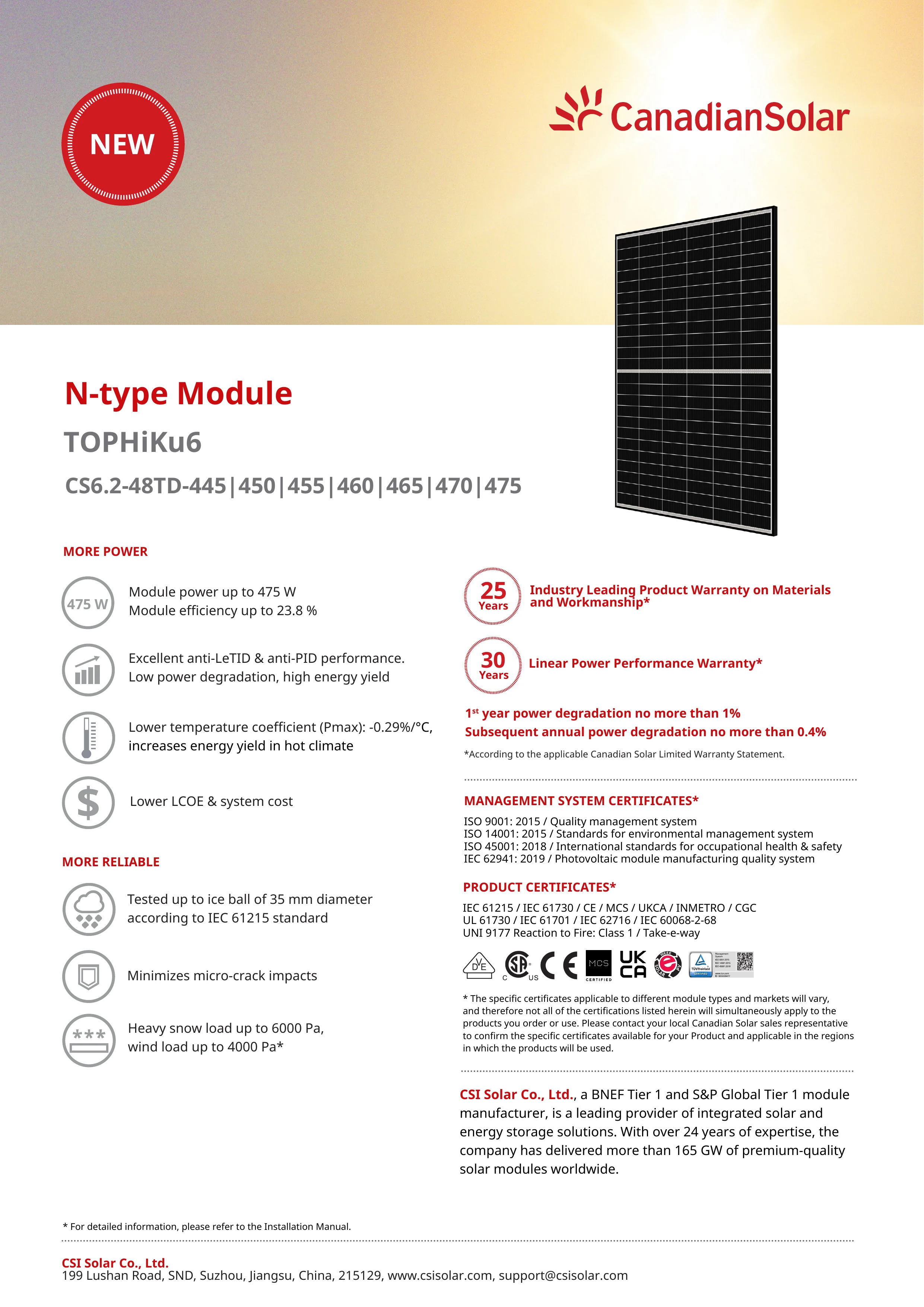 Canadian Solar TOPHiKu6 Black-frame CS6.2-48TD